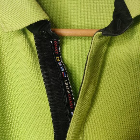 Green Coast Yachting Outfits Sweater Water Repellant Wool Size 52 Luxury Italy - Picture 5 of 14